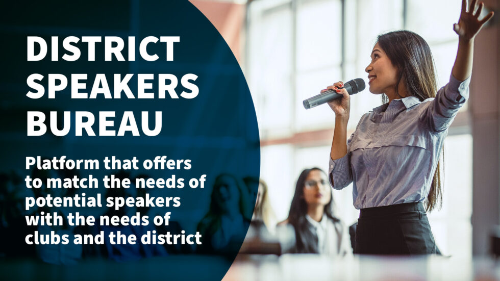 What Is The Speakers Bureau? Toastmasters District 123