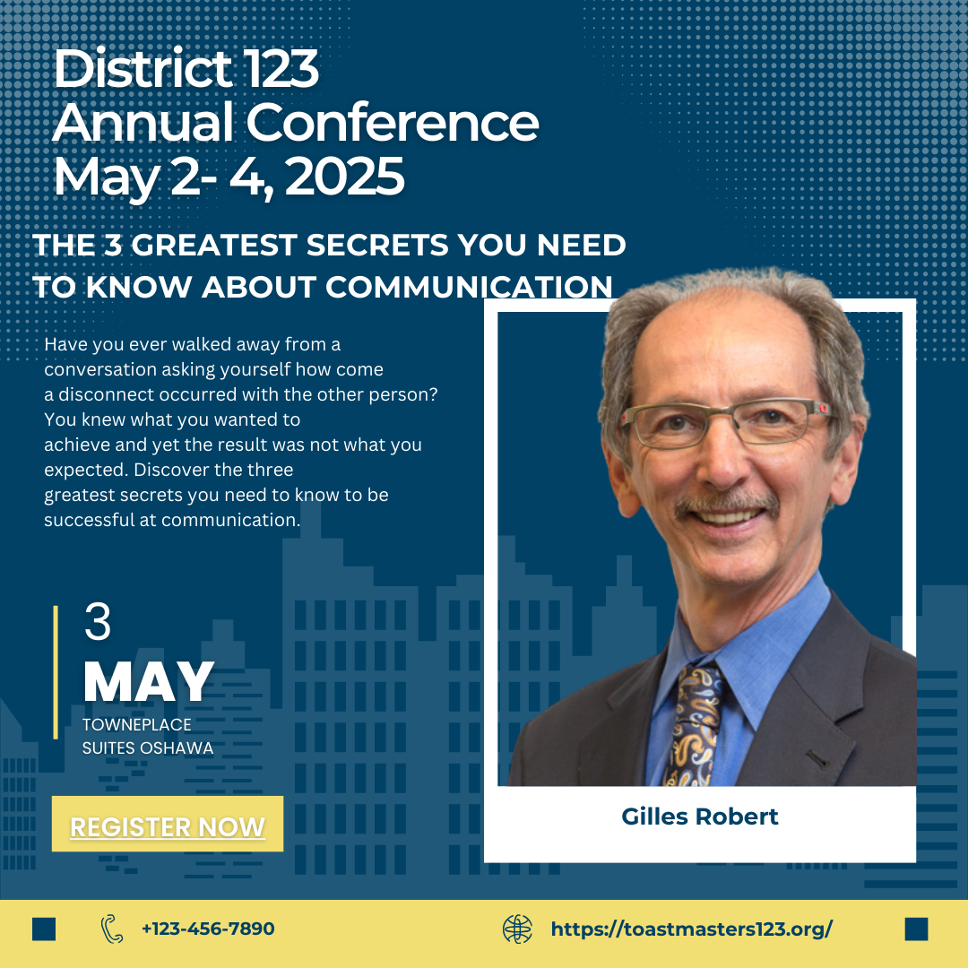 District 123 Spring Conference Dates, Times, Address