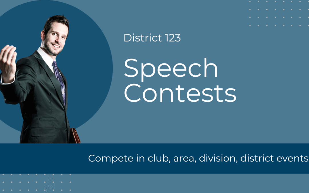 District 123 Speech Contest Schedule