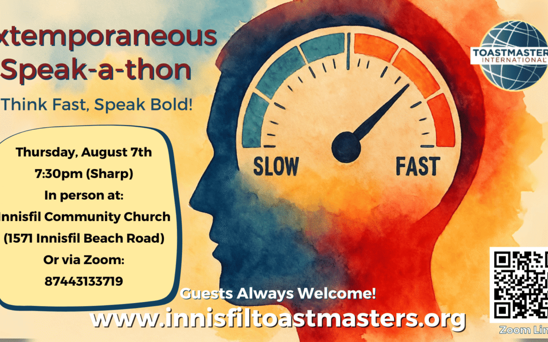 Innisfil Toastmasters – Extemporaneous Speak-a-thon