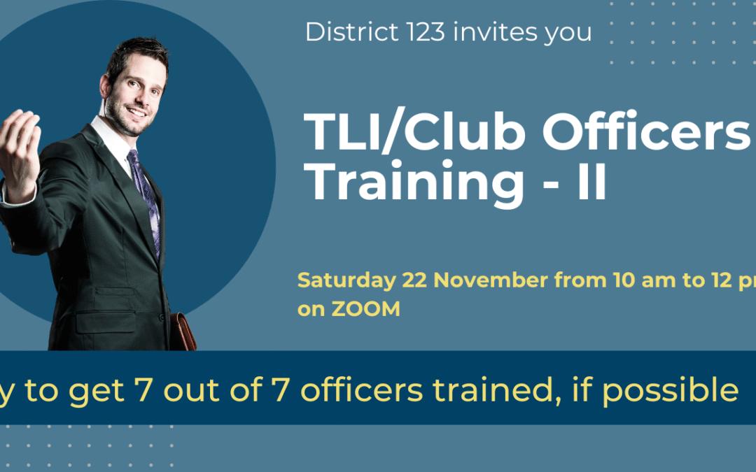 TLI/Club Officers Training = II