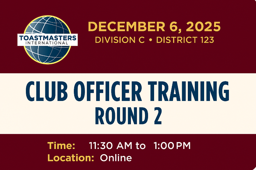 Division C Club Officer Training Phase 2