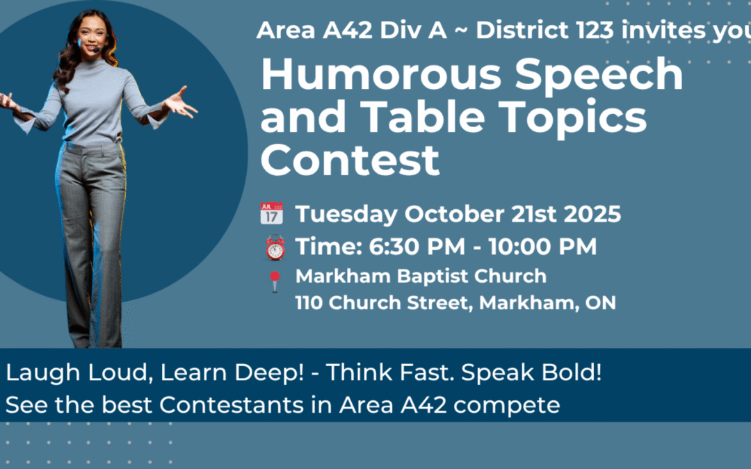 🎤 Area A42 Humorous & Table Topics Contest