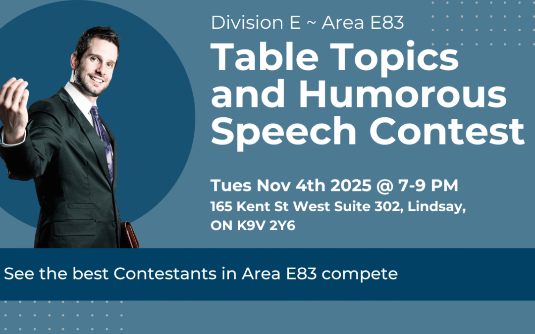 Area E83 Humorous and Table Topics Contest