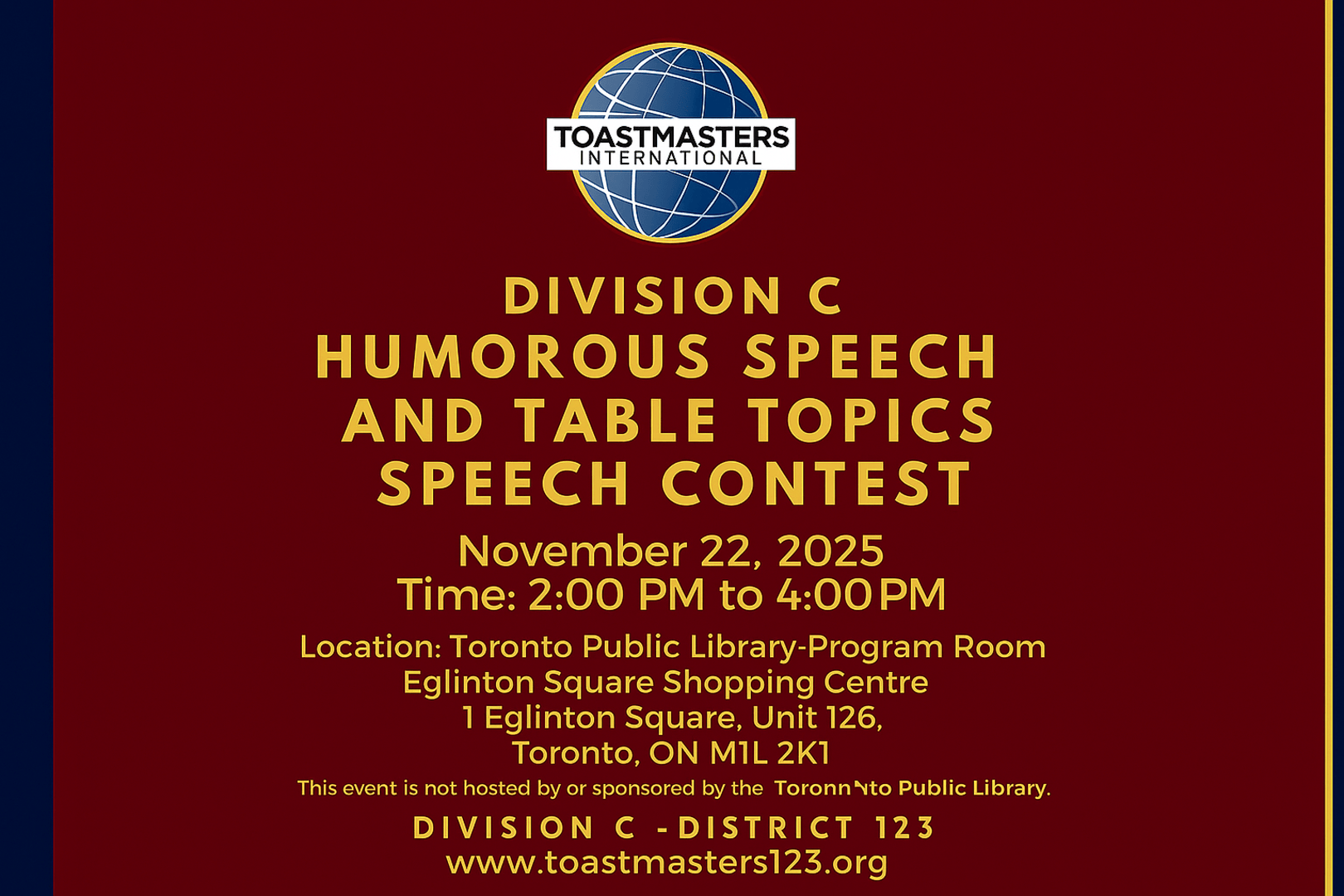 Div C Humorous and Table Topics Contests