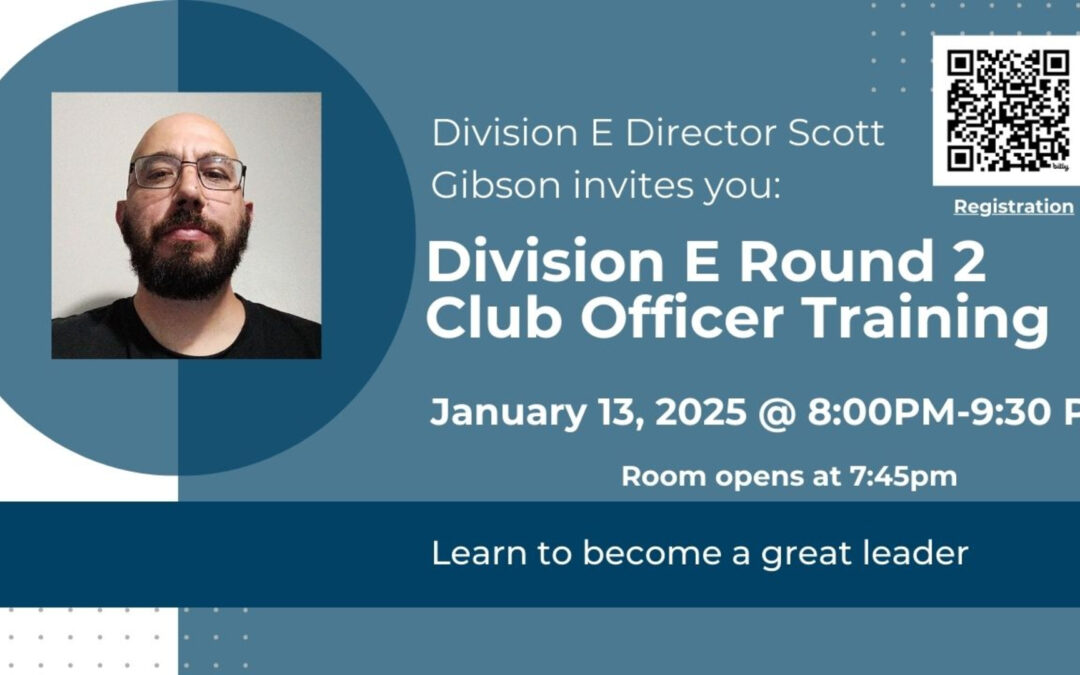 Division E Club Officer Training Round 2