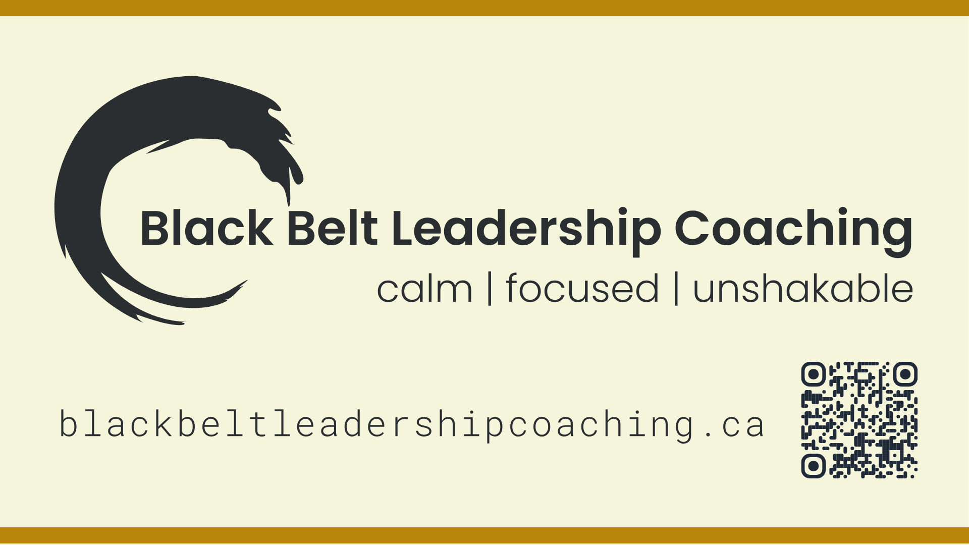 Black Belt Leadership Coaching - Bronze