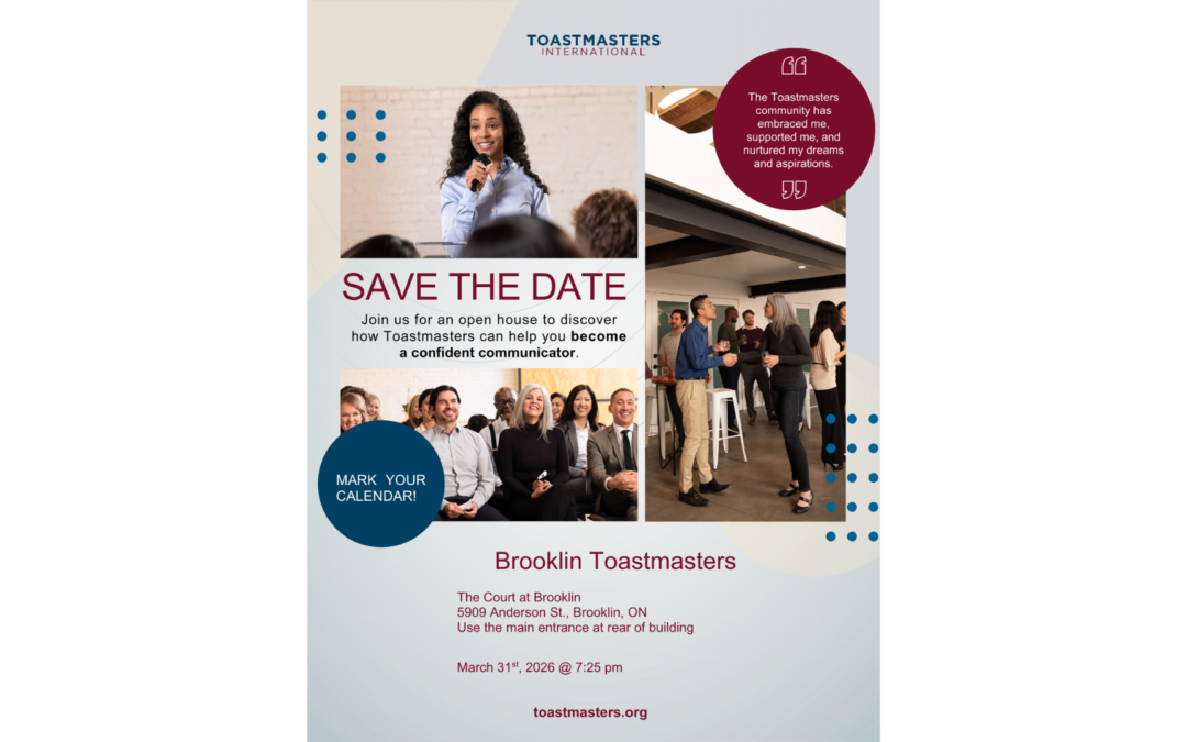 Brooklin Toastmasters Open House