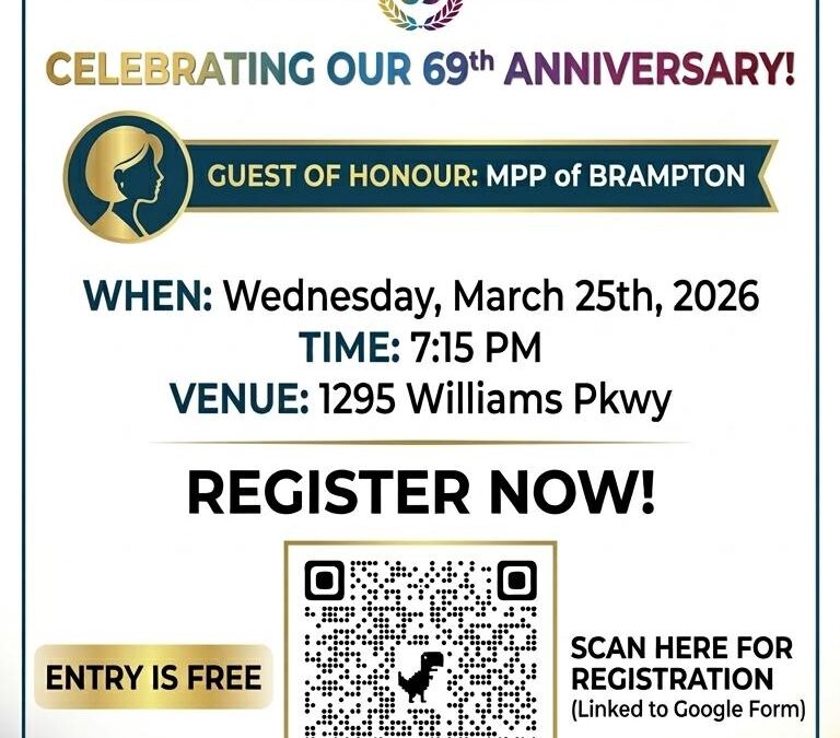 Brampton Toastmasters 69th Anniversary Gala
