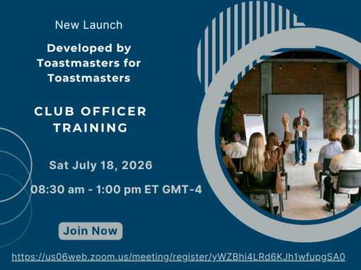 Club Officer Training (Online Only)