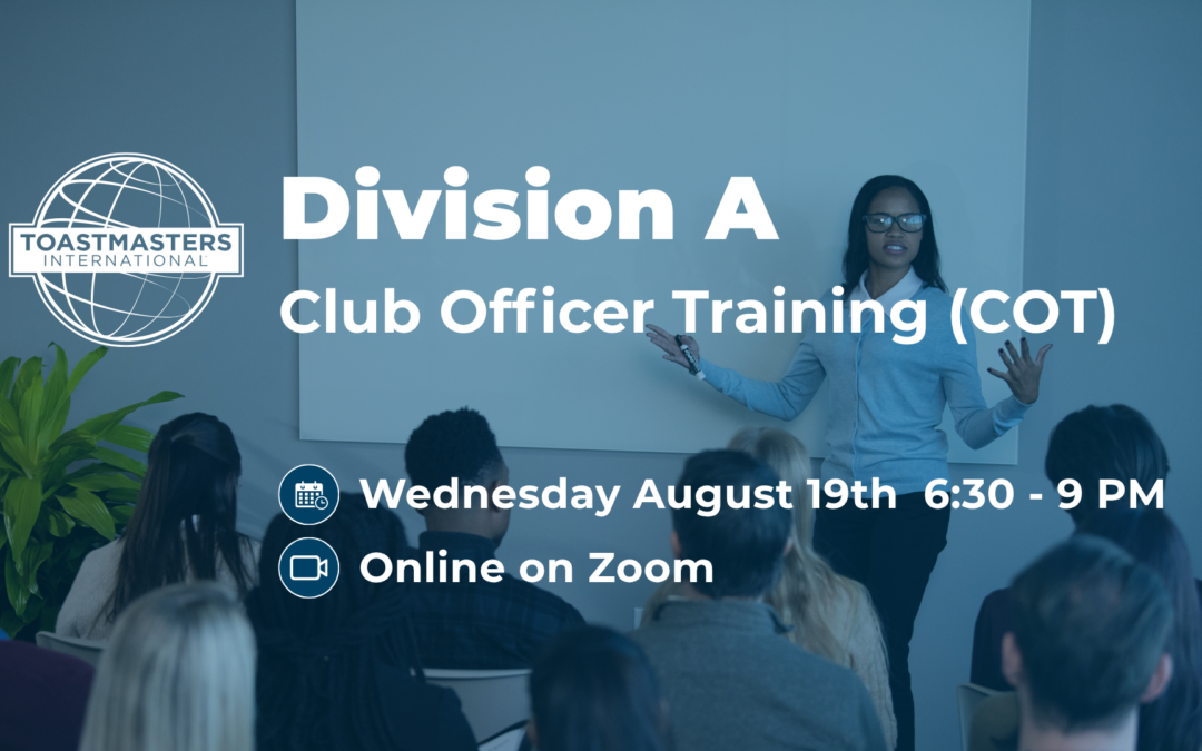 Division A Club Officer Training (COT) Round 1