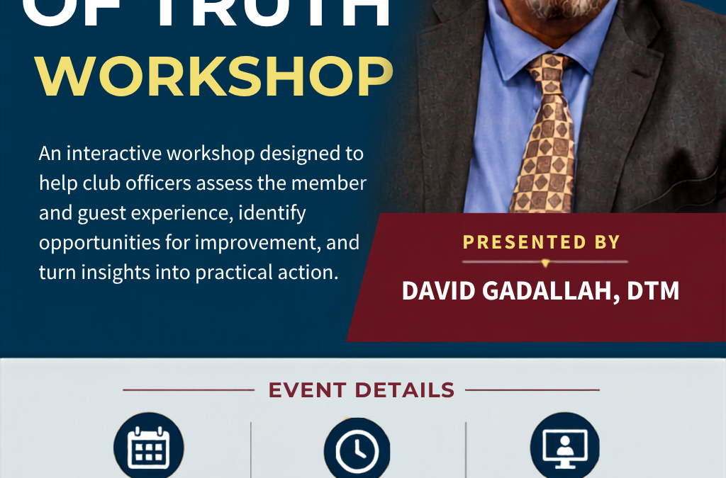 Moments of Truth Workshop: Strengthen Your Club Experience