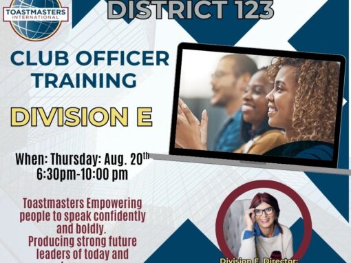 Division E CLUB OFFICER TRAINING