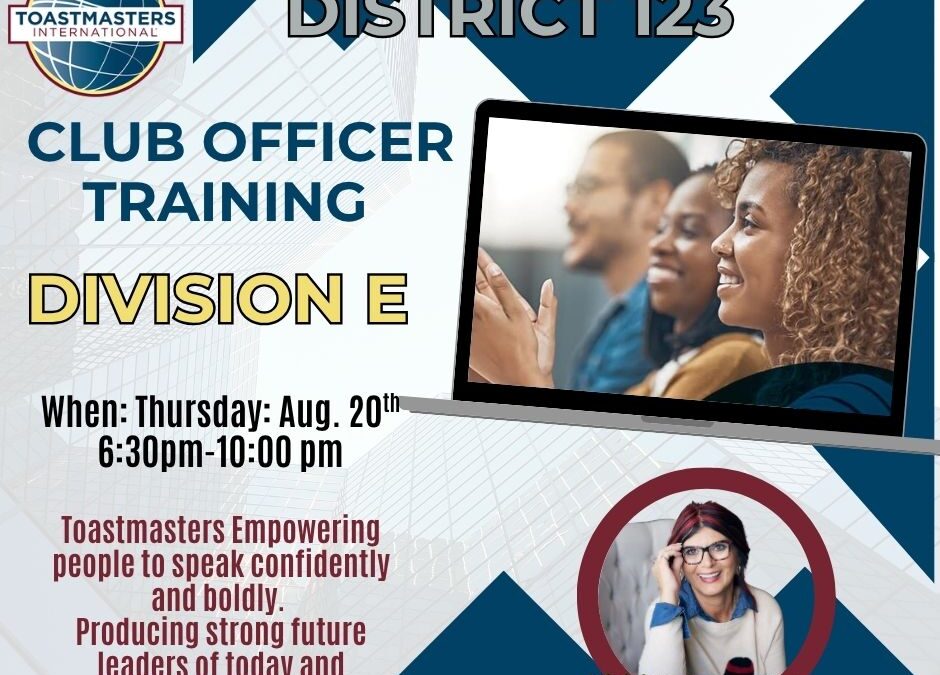 Division E CLUB OFFICER TRAINING