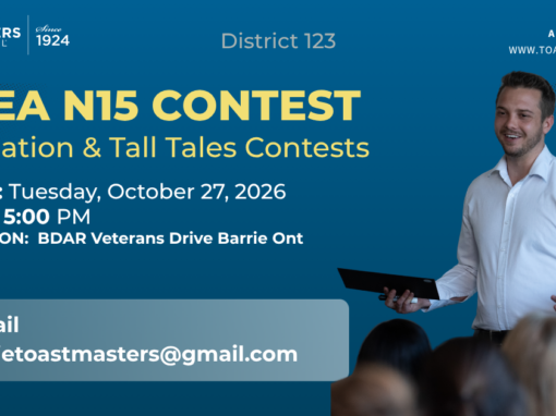 Area N 15 Tall Tales/Evaluation Speech Contest Area N 15 Tall Tales/Evaluation Speech Contest