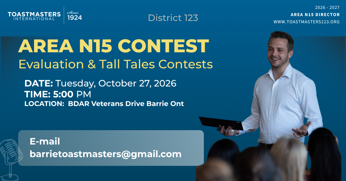 Area N 15 Tall Tales/Evaluation Speech Contest